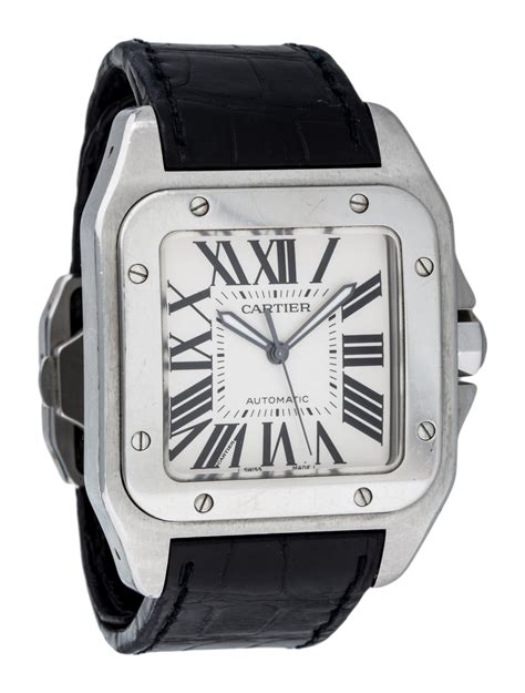 cartier santos 100 xl rubber strap|cartier santos 100 strap replacement.